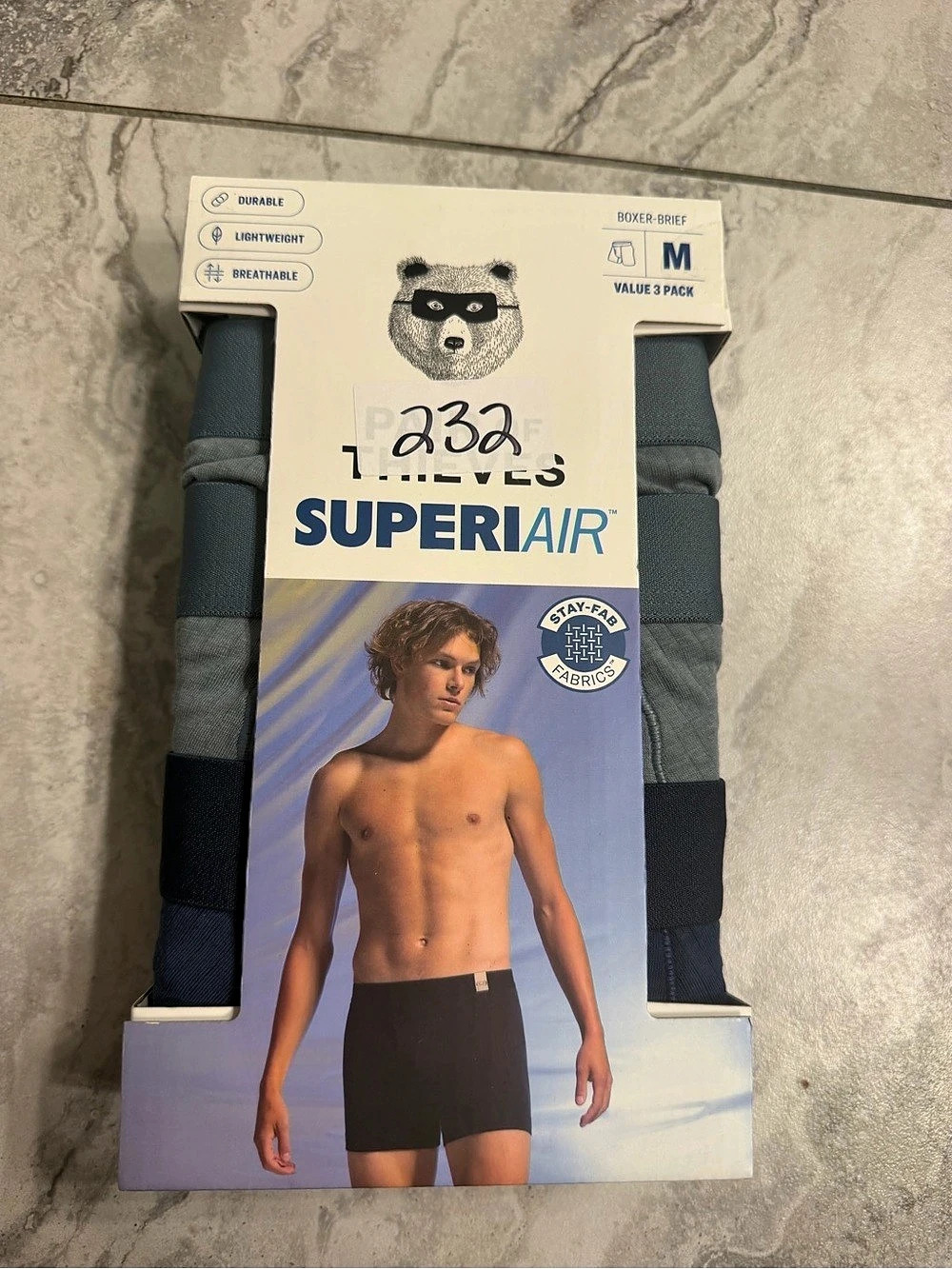Fruit of the Loom SuperAir Boxer Briefs Men's Blue Boxer Briefs Size Medium NWT